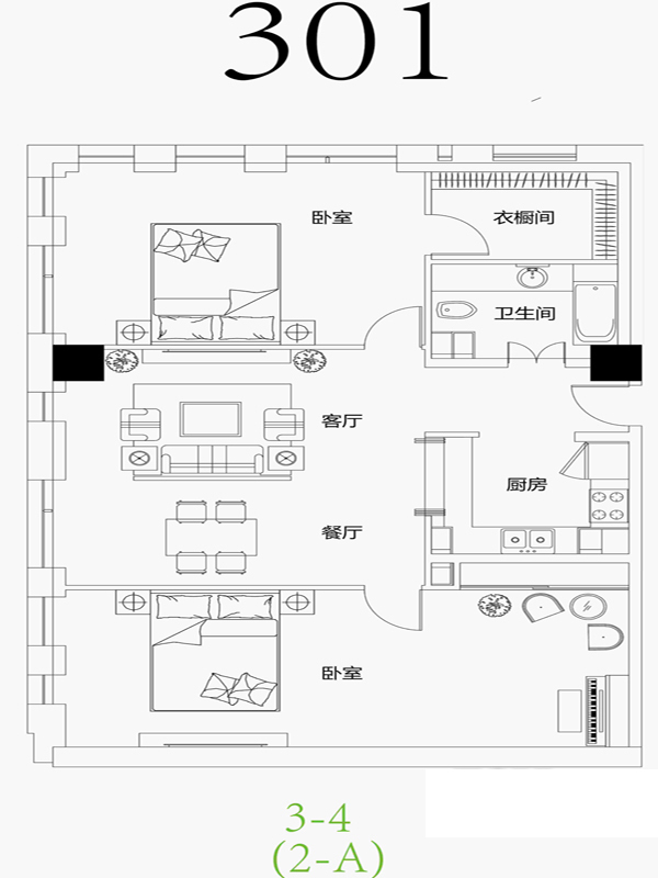 金奥费尔蒙公寓_效果图_主图_1
