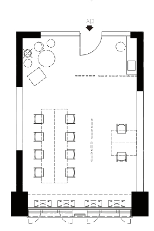 万科广场约66㎡办公户型-0室0厅0卫0厨建筑面积66.00平米
