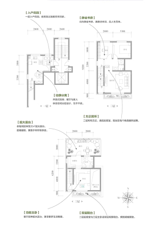 上水庄园叠院叠拼C户型-2室2厅1卫1厨建筑面积83.18平米