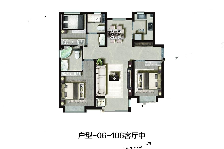 中海左岸澜庭_效果图_主图_1