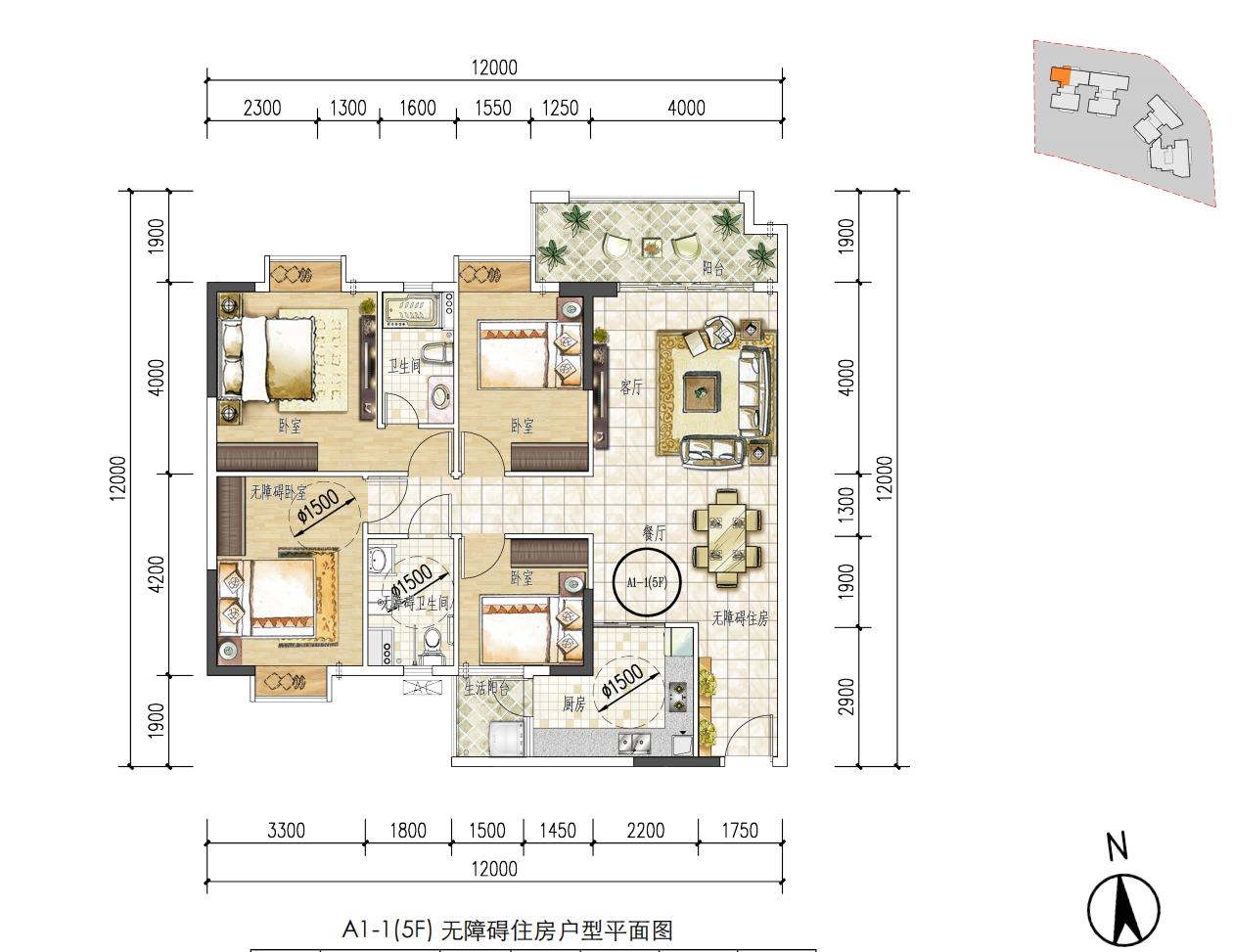 空港一号商住大厦_效果图_主图_1