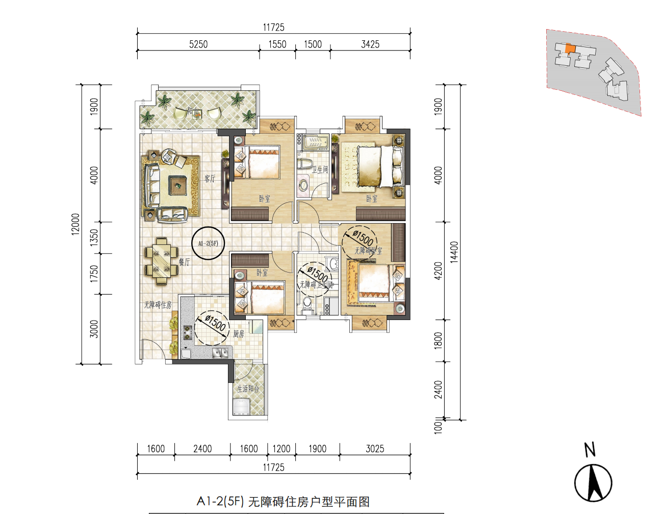 空港一号商住大厦_效果图_主图_1