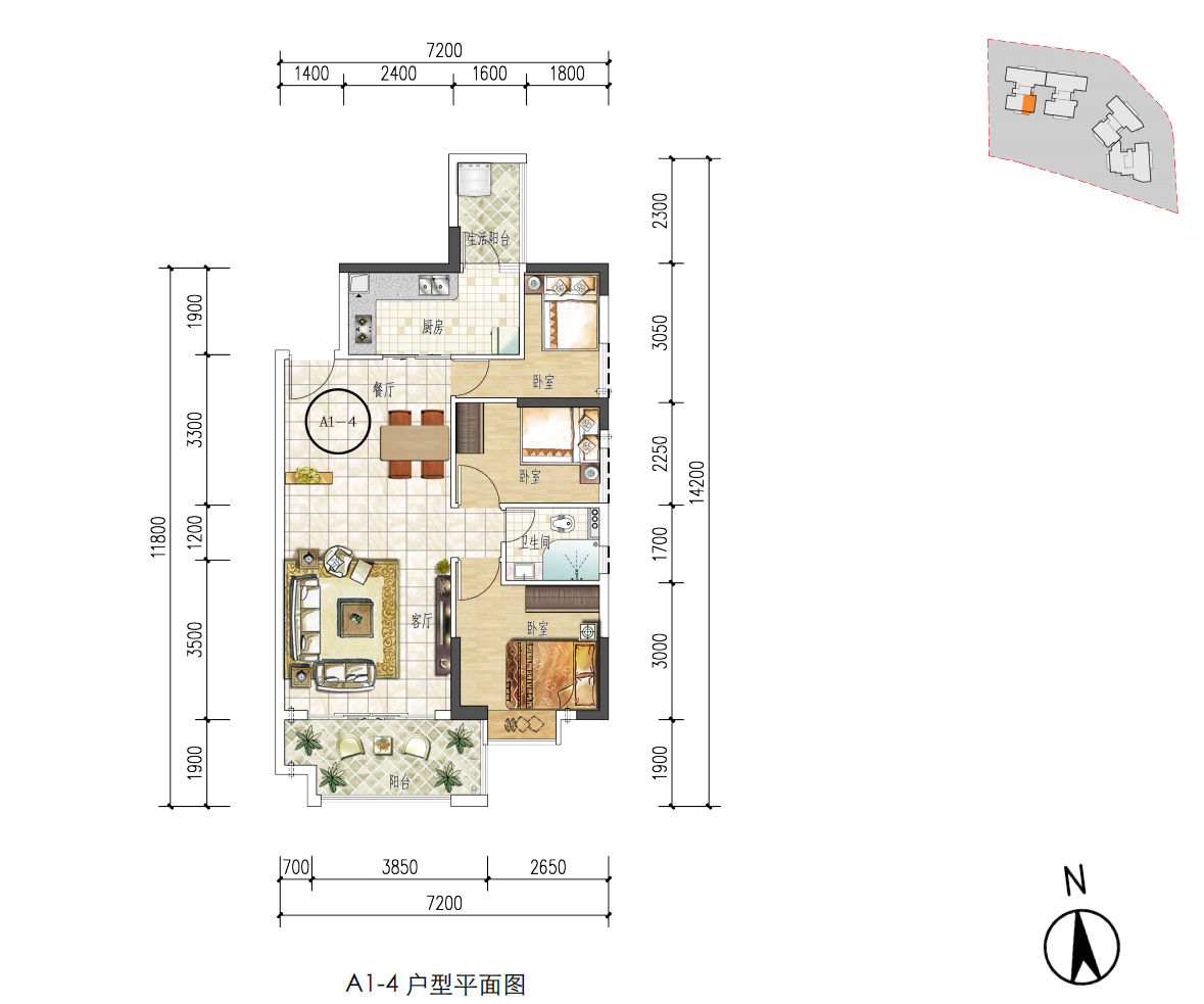 空港一号商住大厦_效果图_主图_1