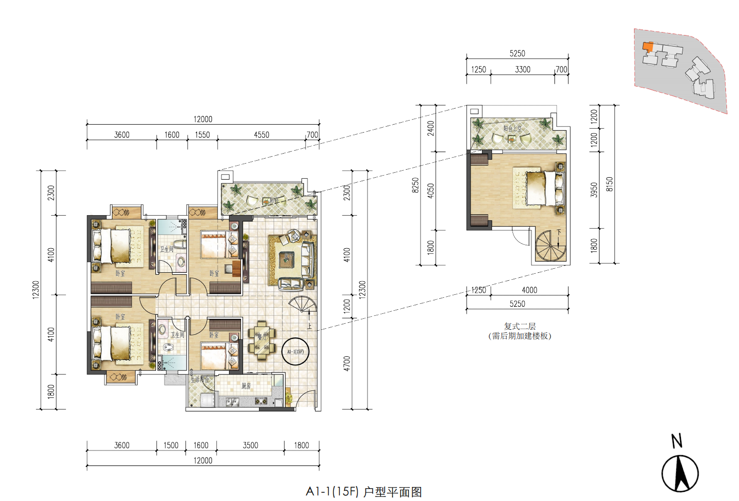 空港一号商住大厦_效果图_主图_1