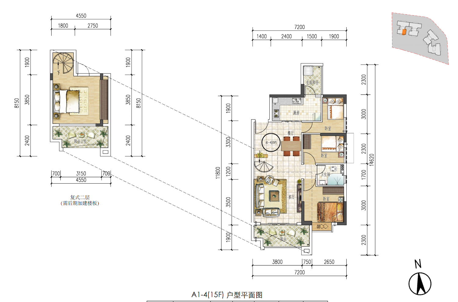 空港一号商住大厦_效果图_主图_1