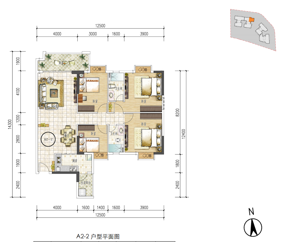 空港一号商住大厦_效果图_主图_1