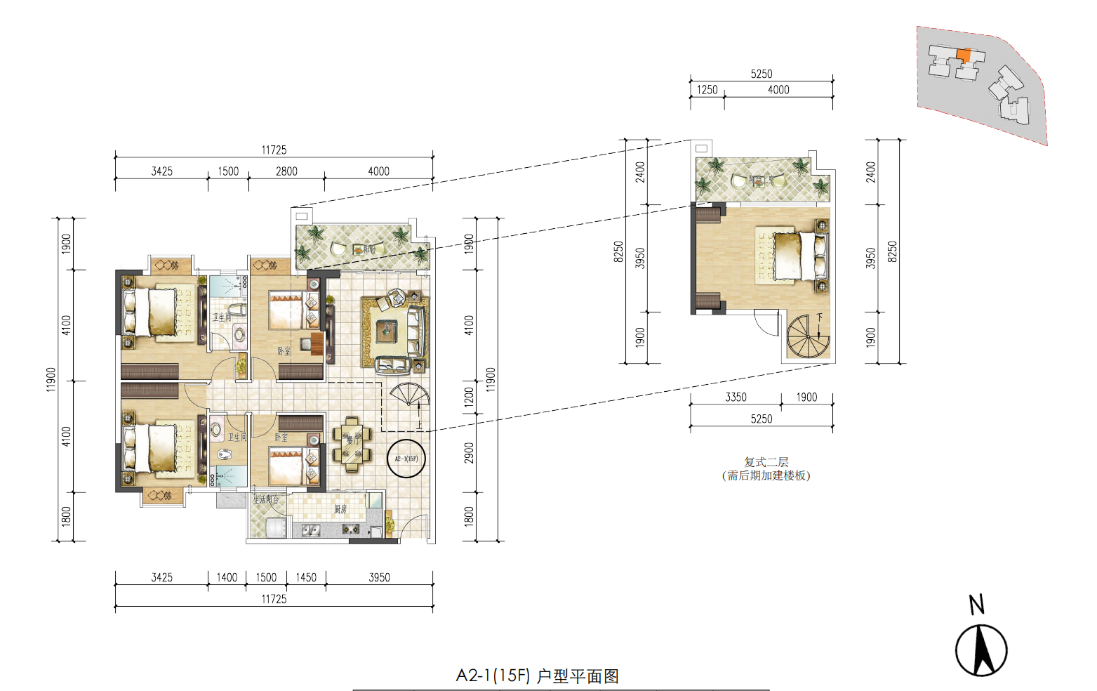 空港一号商住大厦_效果图_主图_1