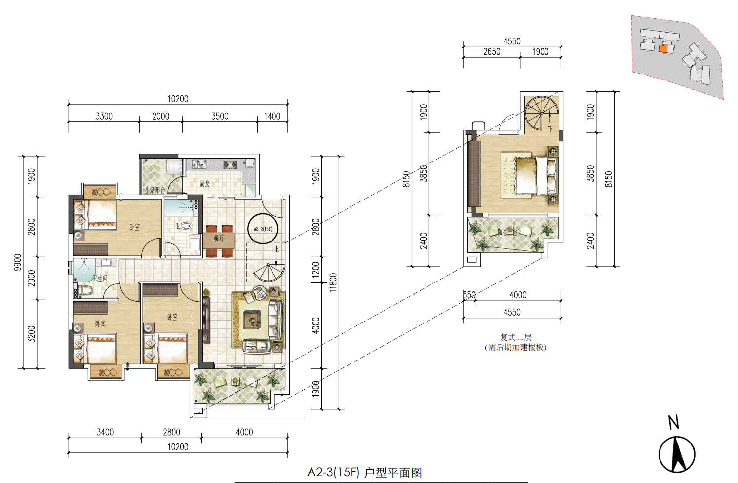 空港一号商住大厦_效果图_主图_1