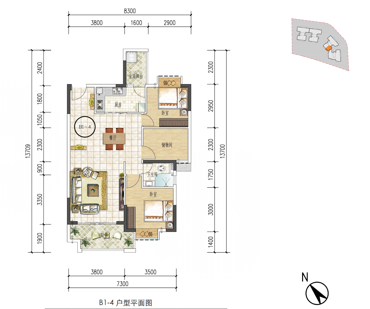 空港一号商住大厦_效果图_主图_1