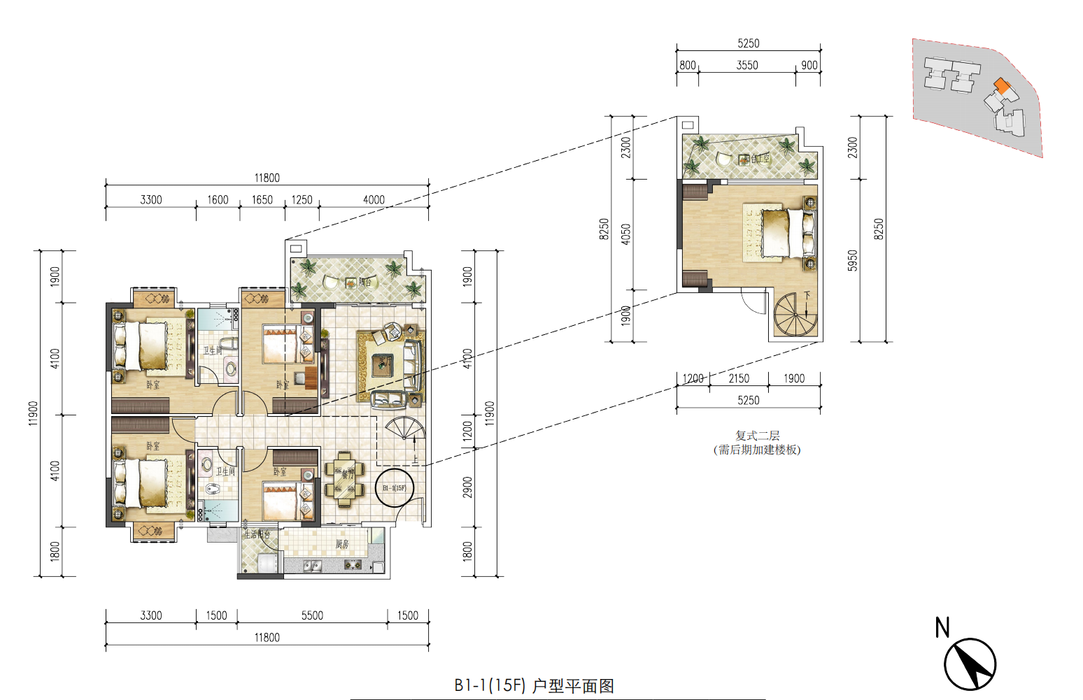 空港一号商住大厦_效果图_主图_1