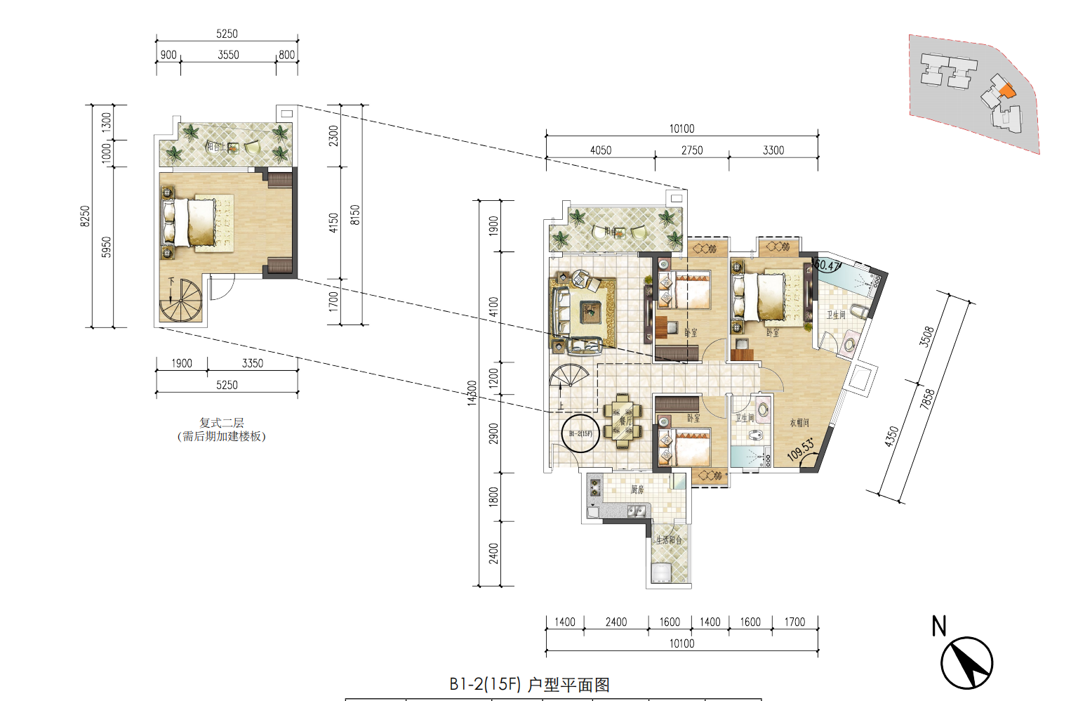 空港一号商住大厦_效果图_主图_1