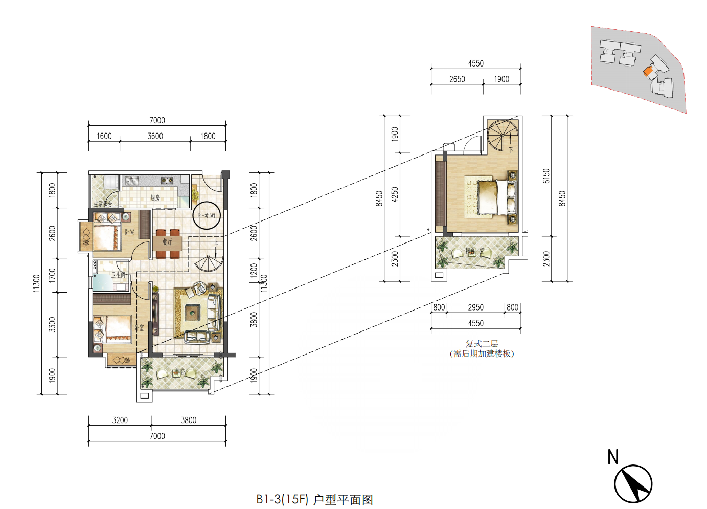 空港一号商住大厦_效果图_主图_1