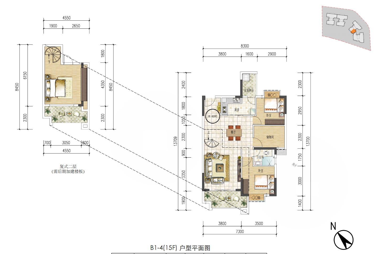 空港一号商住大厦_效果图_主图_1