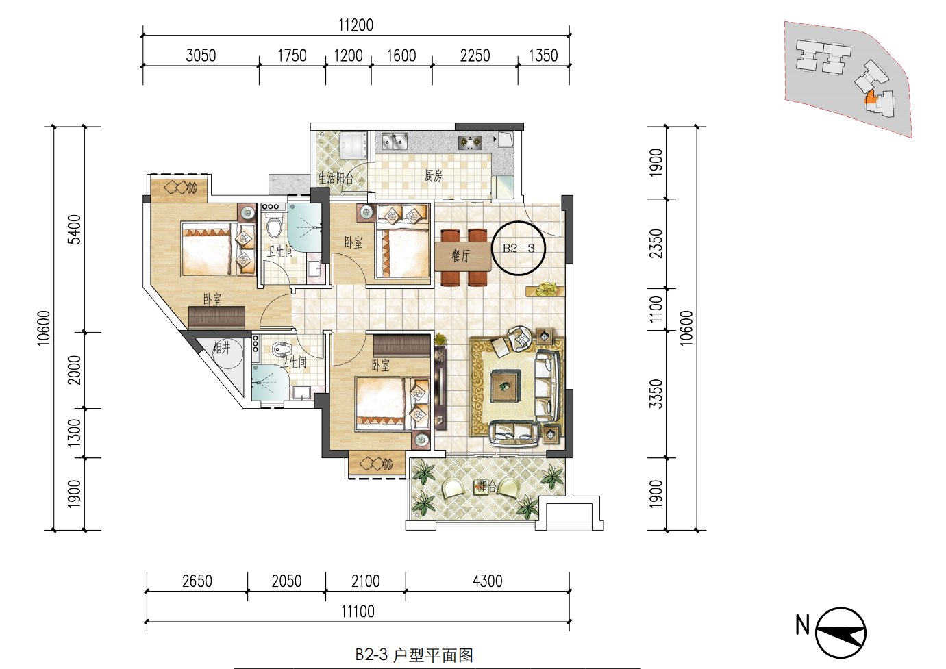 空港一号商住大厦_效果图_主图_1