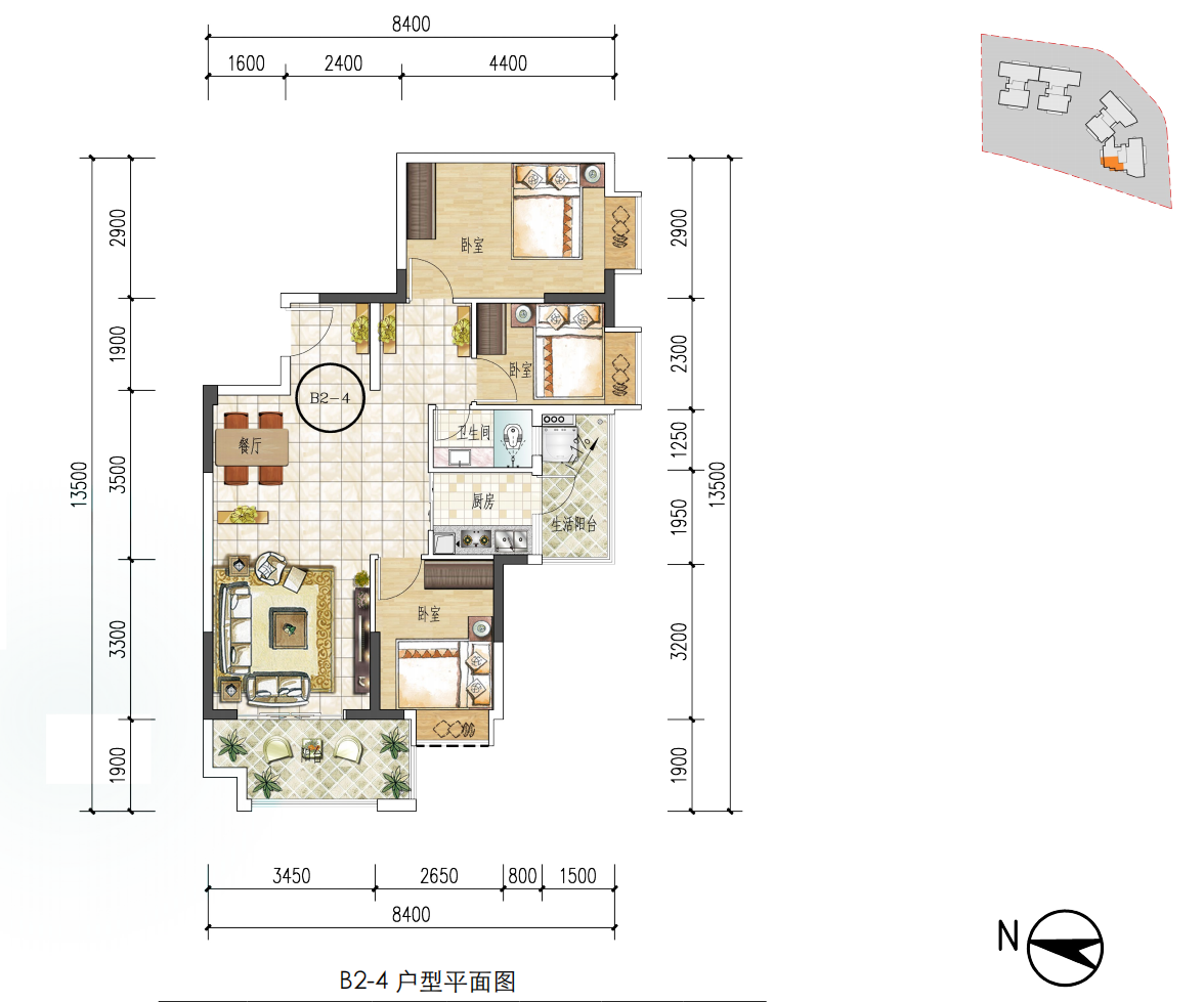 空港一号商住大厦_效果图_主图_1