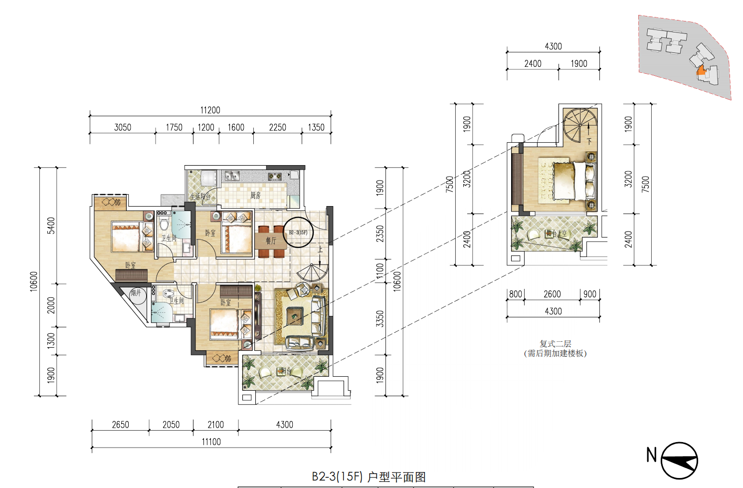 空港一号商住大厦_效果图_主图_1