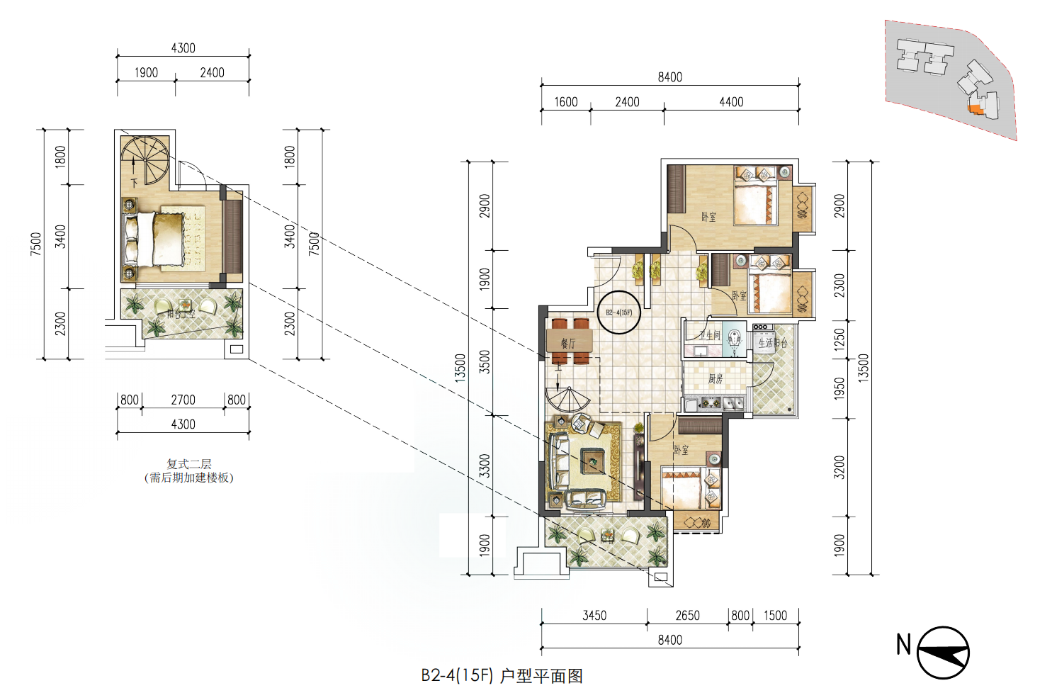 空港一号商住大厦_效果图_主图_1