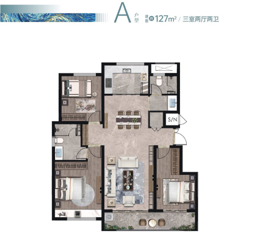 泰安蓝城盛华郡安里_效果图_主图_1