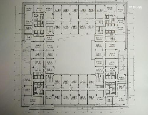 保利国际广场1室0厅0卫，3层、12层、16层-19层户型